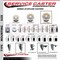 Service Caster 5'' Nylon Wheel Swivel 3/4'' Square Stem Caster Set 2 Brakes, 4PK SCC-SQ20S514-NYS-PLB-34-2-S-2 - alternate 5